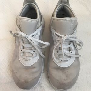White Adidas Bounce Sneakers Size 8